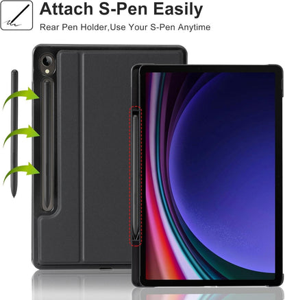 11 Zoll 2023 Stand Hülle für Samsung Galaxy Tab S9 - Schwarz