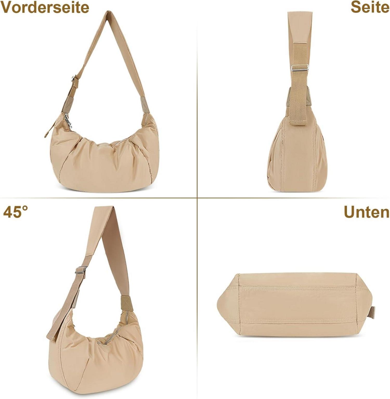 Große Kapazität Nylon Umhängetasche Damen mit verstellbarem