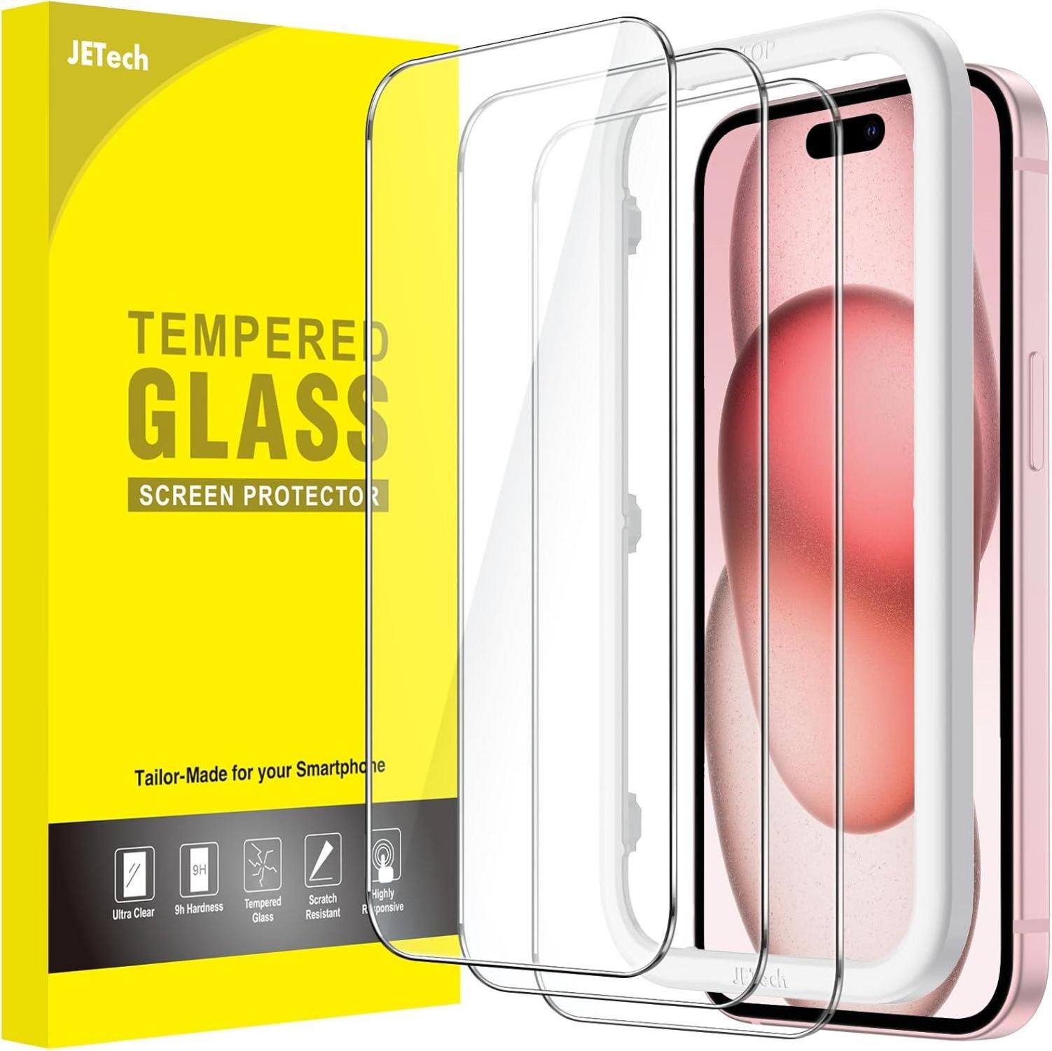 Schutzfolie für iPhone 15 Zoll Panzer Schutz Glas 3 Stück HD Klar