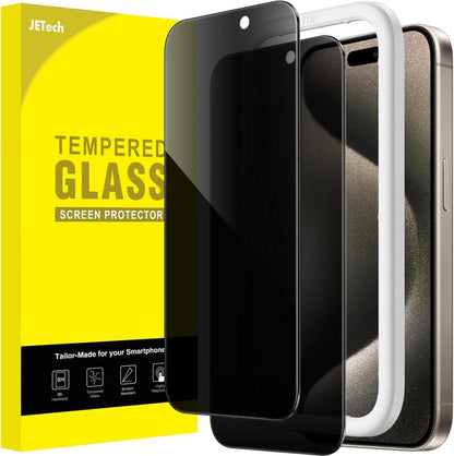 Sichtschutz iPhone 15 Pro Max 6,7 Zoll 2 Stück Anti-Spähen Glasfolie