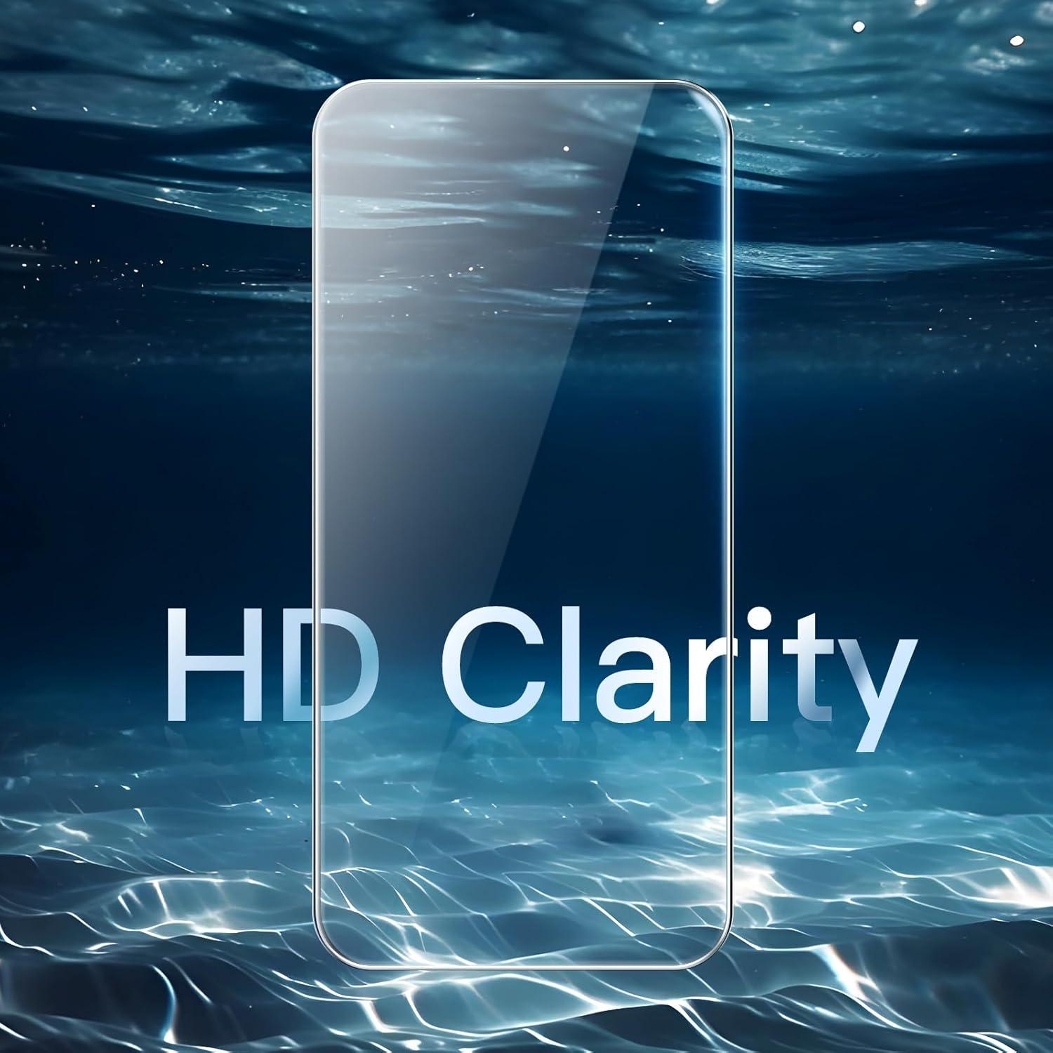 JETech Panzer Schutzfolie für iPhone 15 Plus 6,7 Zoll HD Klar 3 Stück