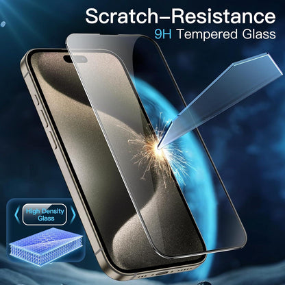 Full Screen Schutzfolie für iPhone 15 Pro Max 6,7 Zoll, Panzer Schutz