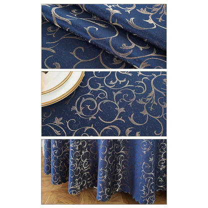 Runde Jacquard Tischdecke Rot 360 cm – Elegant & Pflegeleicht
