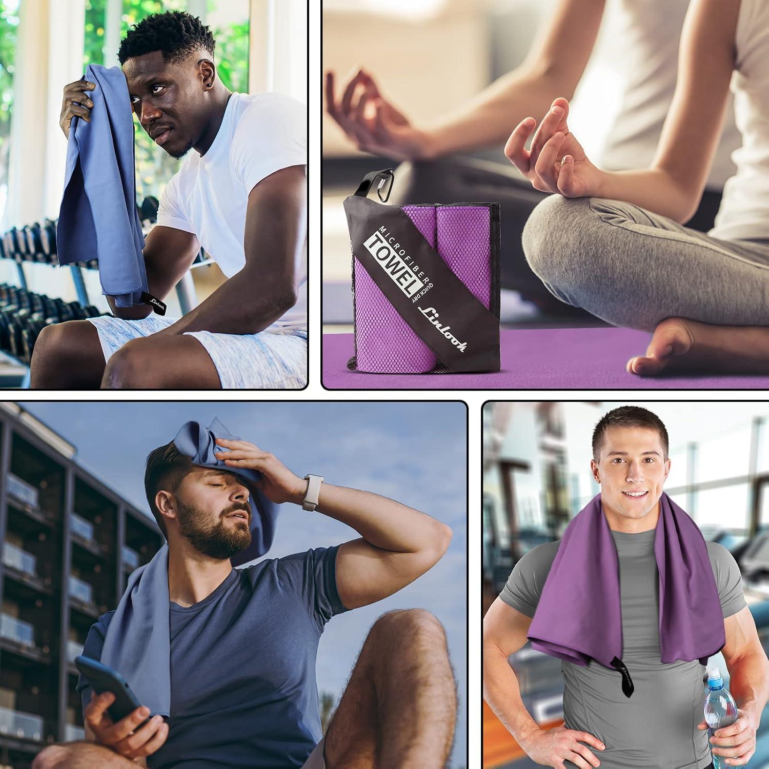 Schnelltrocknendes Mikrofaser Handtuch Set für Reisen und Sport