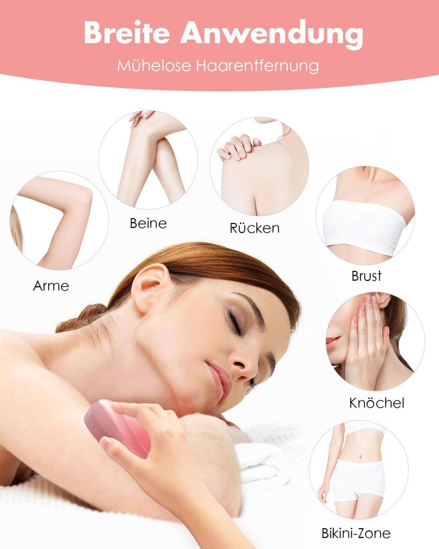 Nano Kristall Haarentferner - Tragbares Haarradierer für schmerzfreie