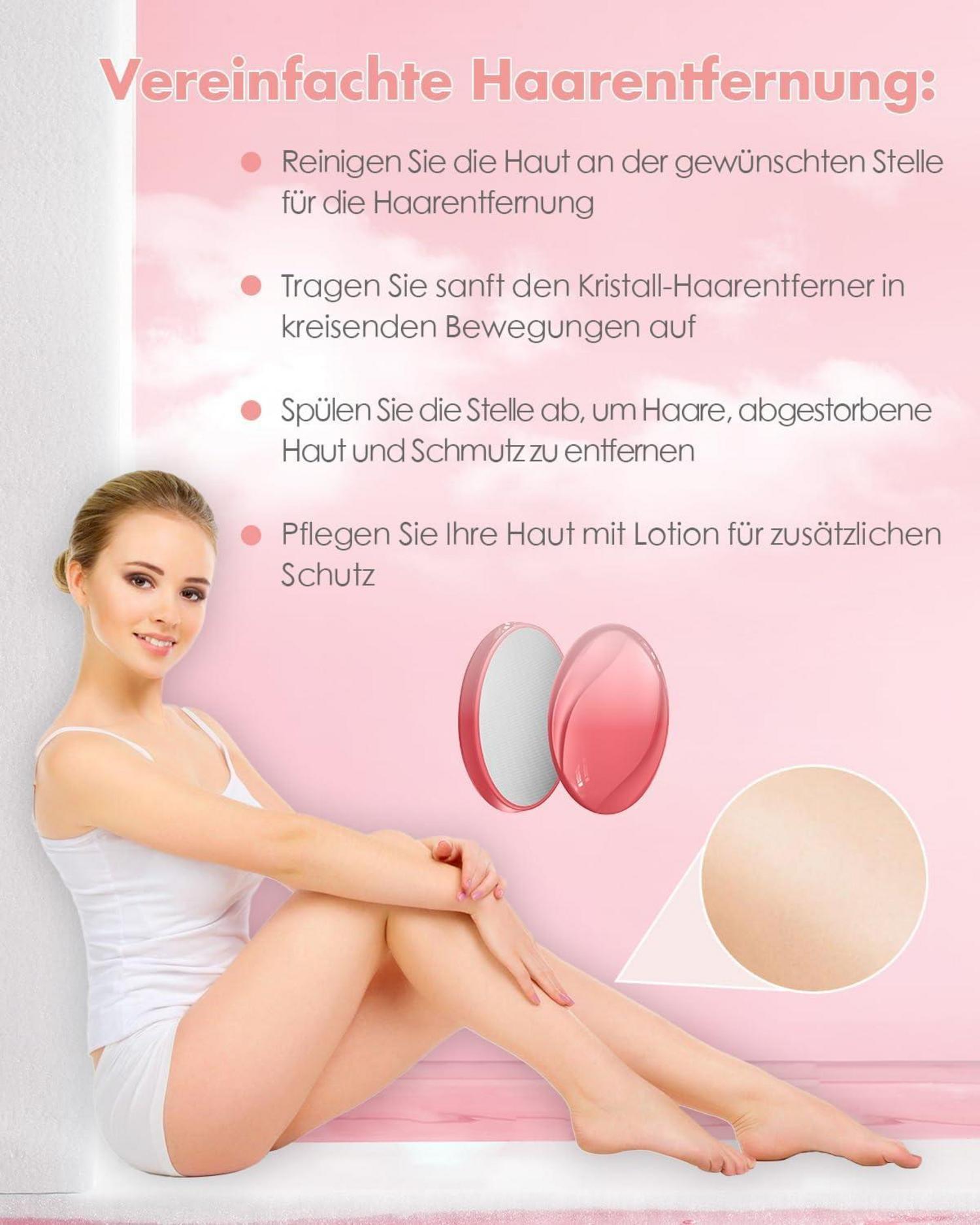 Nano Haarentferner Kristall Haarradierer für Damen und Männer - Tragbares Haarentfernungsgerät