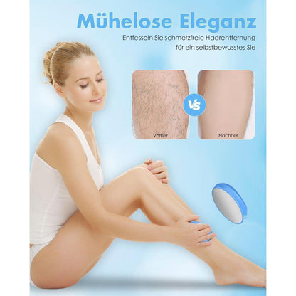 Nano Kristall Haarentferner Tragbar Schmerzfrei Blau