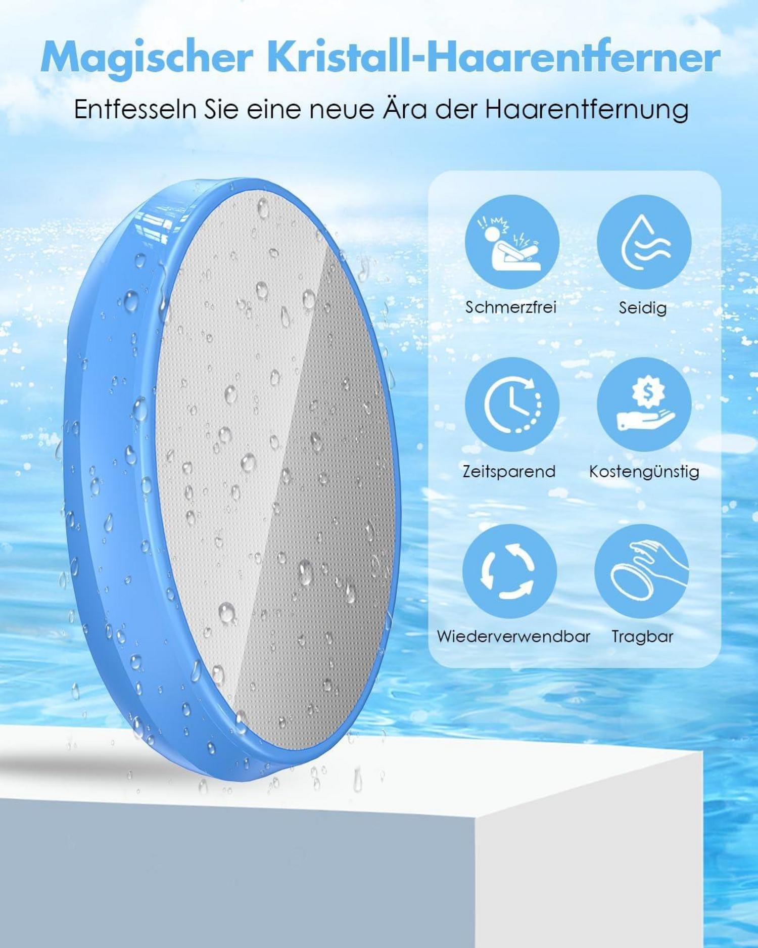 Nano Kristall Haarentferner Tragbar Schmerzfrei Blau