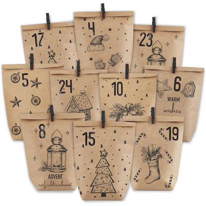 Adventskalender zum Befüllen, Weihnachtskalender
