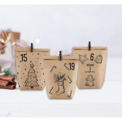 Adventskalender zum Befüllen, Weihnachtskalender