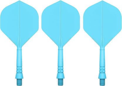 CyeeLife Dartschäfte und Dart Flights 3er-Set Blau-2ba
