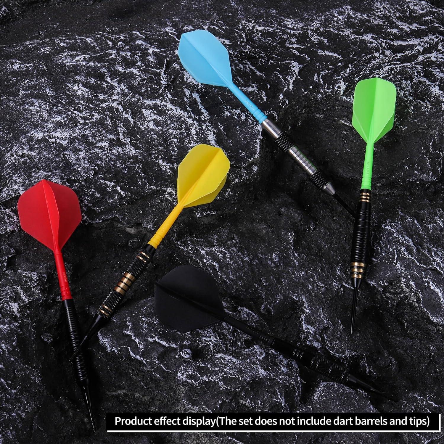 Dartschäfte Flexibel Dart Flights 3er-Set Rot Zubehör