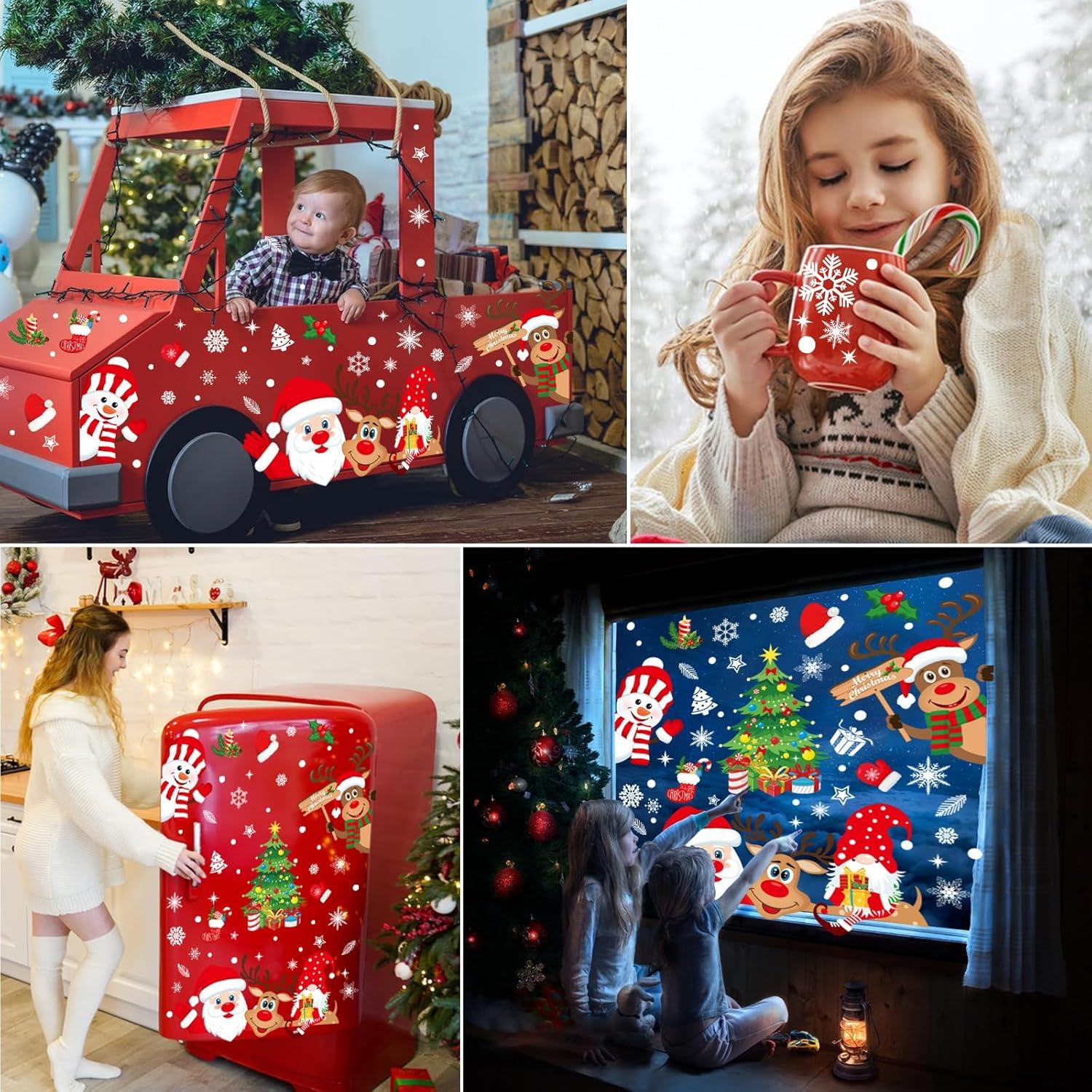 Baynetin Weihnachts Fensteraufkleber 267 Stück 10 Blatt 20x30cm