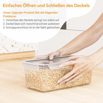 Vorratsdosen 3,5L Luftdicht 4er Set mit Deckel BPA-frei