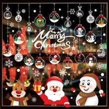 256 Weihnachten Fenstersticker Doppelseitige PVC Aufkleber