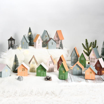 Adventskalender Häuser zum Selbstbefüllen 24er Set