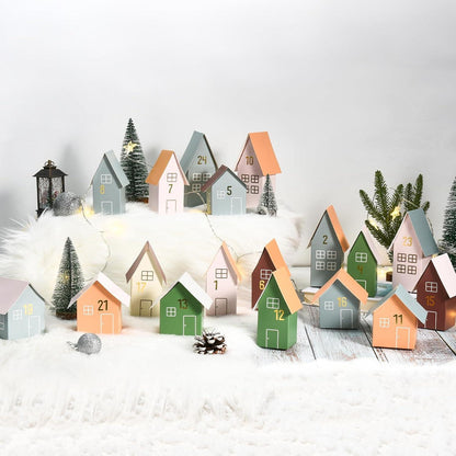 Adventskalender zum Befüllen 24 Weihnachtskalender Häuser Selbstbefüllen Boxen Weihnachtsdorf Advents