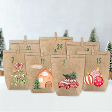 Adventskalender zum Selbstbefüllen, 24 Geschenktüten