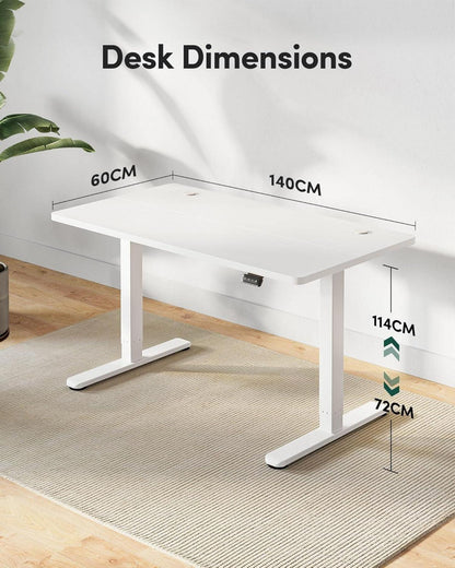 FEZIBO Elektrischer Schreibtisch 140x60 cm