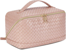 Telena PU-Leder Kulturbeutel Reise-Kosmetiktasche Make-up Tasche