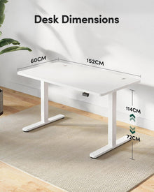 FEZIBO Höhenverstellbarer Elektrischer Schreibtisch 152x60cm