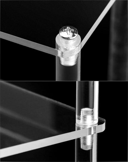 Acryl Display Ständer Transparent 5 Stufig 30x32x25cm 2er Pack
