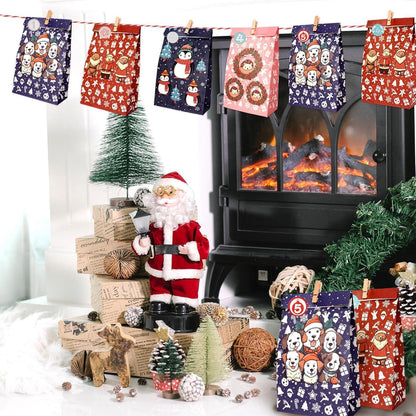 Adventskalender Kinder Geschenktüten Basteln