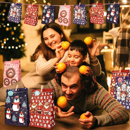 Adventskalender Kinder Geschenktüten Basteln