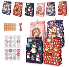 Adventskalender Zum Befüllen Rosa Rot Blau für Kinder