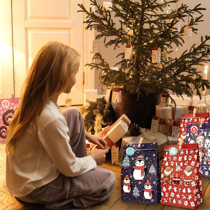 Adventskalender Kinder Geschenk Papiertüten Selber Befüllen Basteln 24