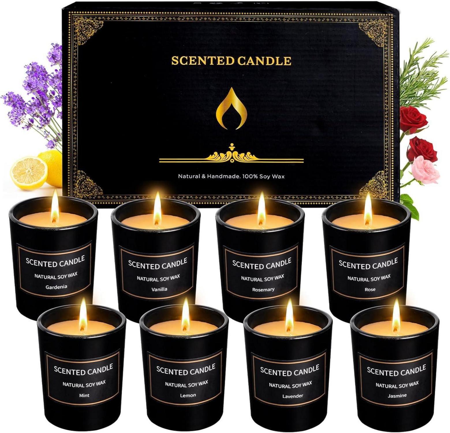 Duftkerzen Geschenkset für Frauen 8er Pack Zuhause Aromatherapie