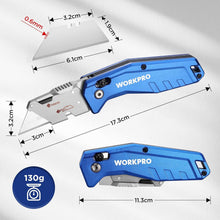 WORKPRO Klappmesser Aluminium Universalmesser Teppichmesser