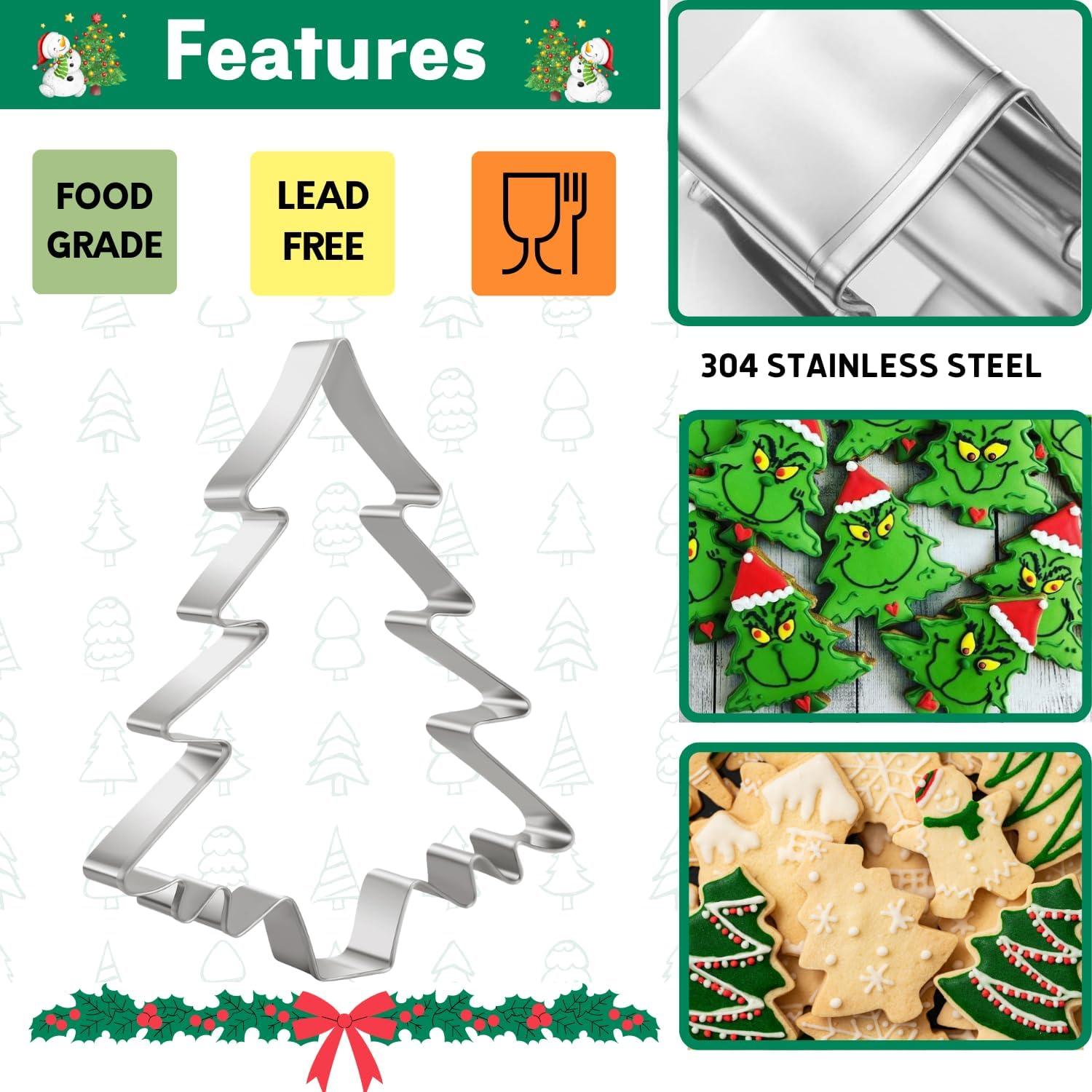 Weihnachtsbaum Ausstechform Edelstahl für Kekse Fondant