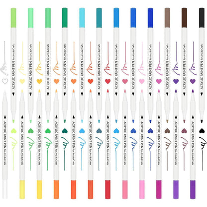 Acrylstifte für Steine 24 Farben, Wasserfest, Bemalen Stifte