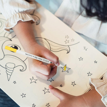 Acrylstifte für Steine 24 Farben, Wasserfest, Bemalen Stifte