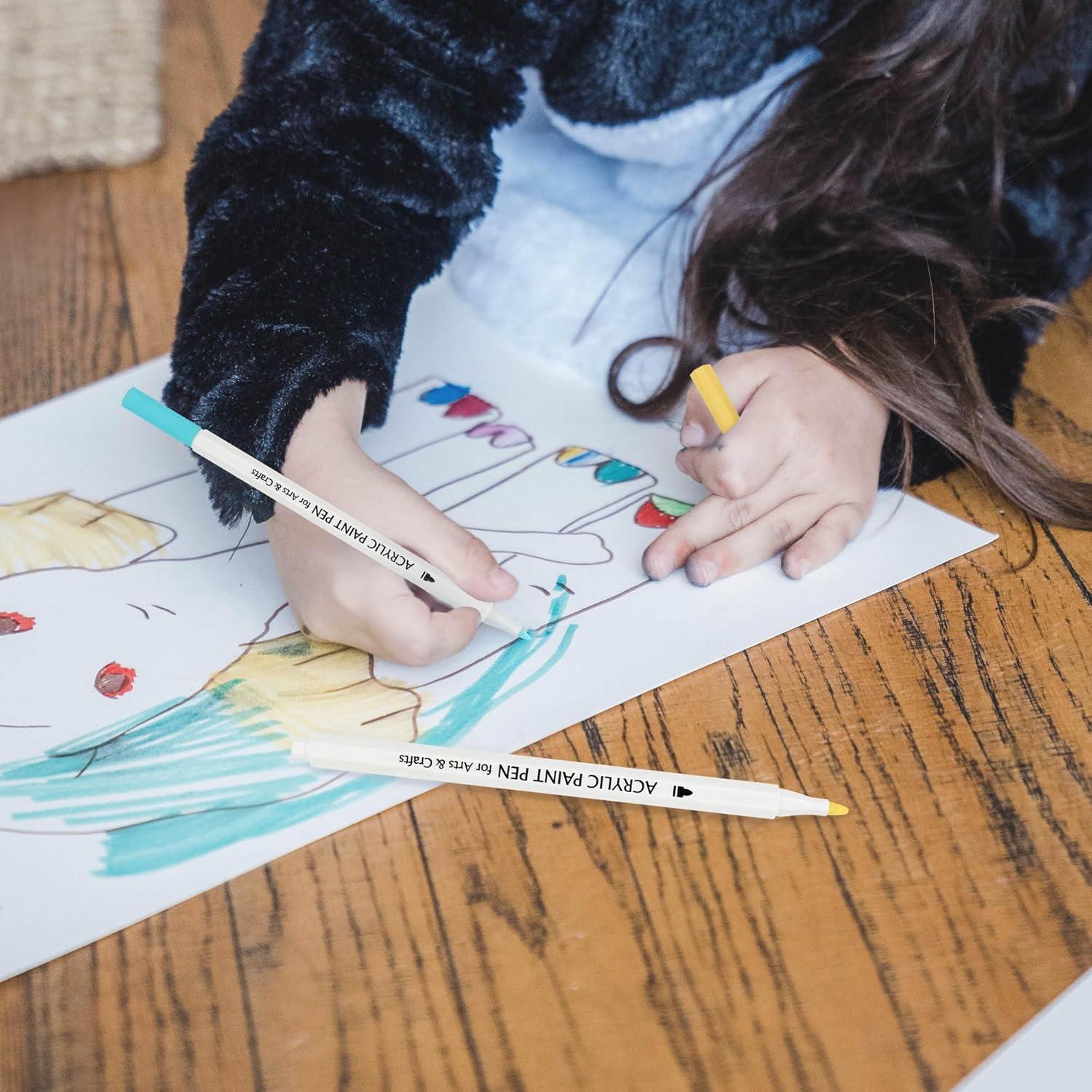 Acrylstifte für Steine Wasserfest 24 Farben Acrylic Paint Marker