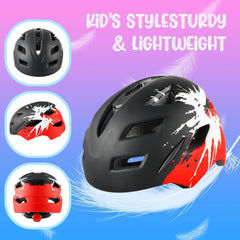 Kinder-Fahrradhelm mit Licht und