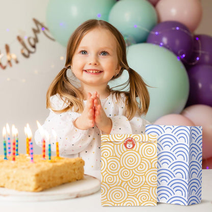 Bunte Papiertüten 48 mittelgroße Geschenktüten 24x17x8CM 48 Sticker