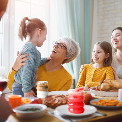 Geripte Cocktailgläser Longdrinkgläser 350ml 4x Strohhalmen