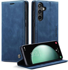 Samsung Galaxy S23 FE Handyhülle Premium Leder RFID Klapphülle