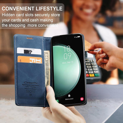 Samsung Galaxy S23 FE Handyhülle Premium Leder RFID Klapphülle