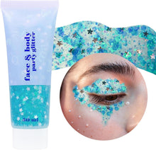 Glitter Gel Sequins Shimmer Liquid Eyeshadow Chunky Festival Makeup
