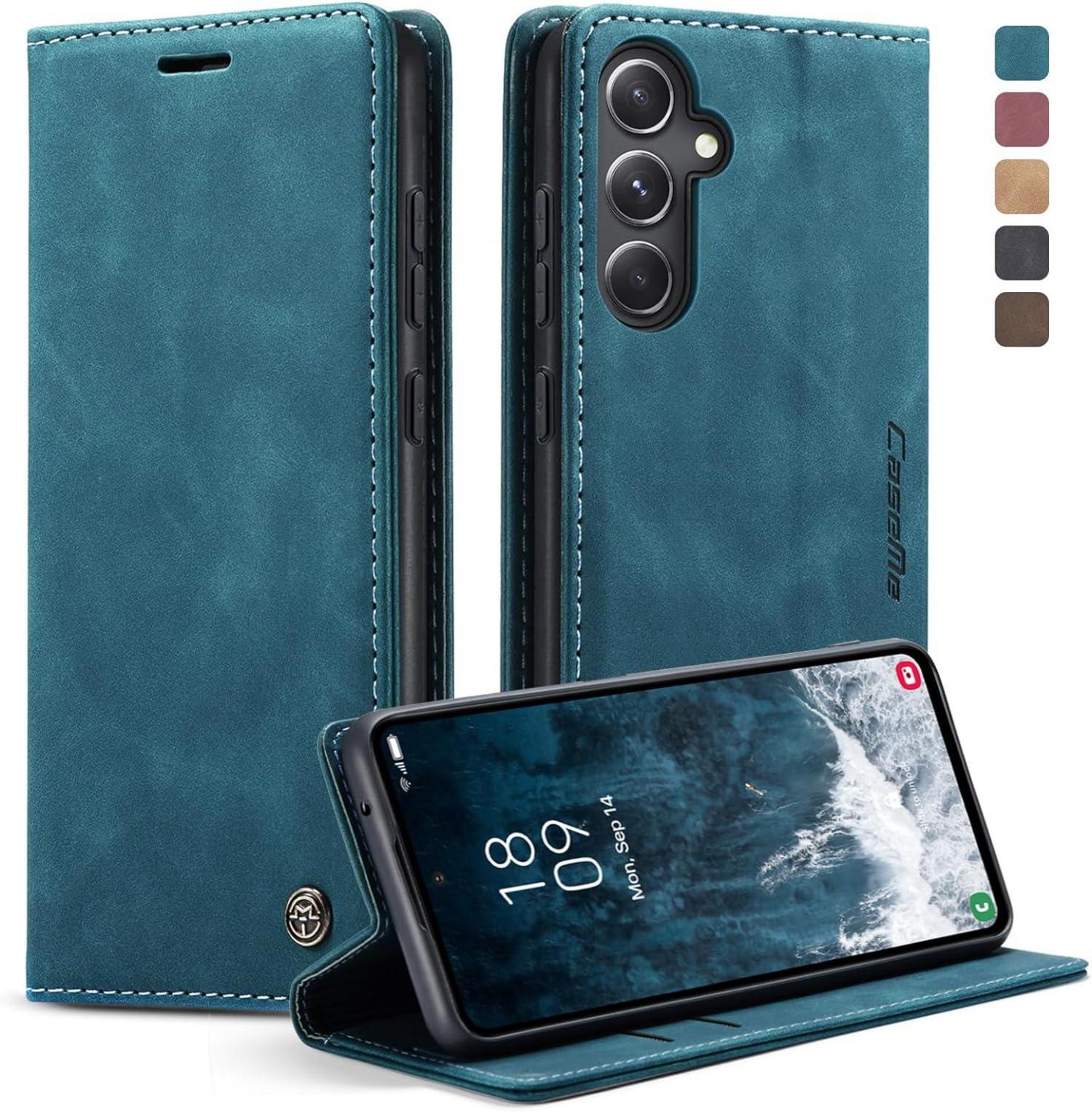 Samsung Galaxy S23 FE Handyhülle Premium Leder Flip Case Magnet