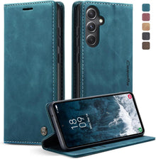 Samsung Galaxy S23 FE Handyhülle Premium Leder Flip Case Magnet