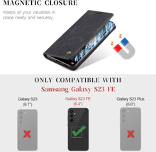 Samsung Galaxy S23 FE Handyhülle Premium Leder Flip Case