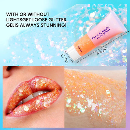 Glitter Gel Sequins Shimmer Liquid Eyeshadow Chunky Glitter