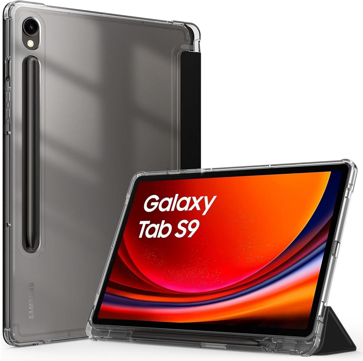 Schwarze Stoßfeste Schutzhülle für Samsung Galaxy Tab S9 11 Zoll