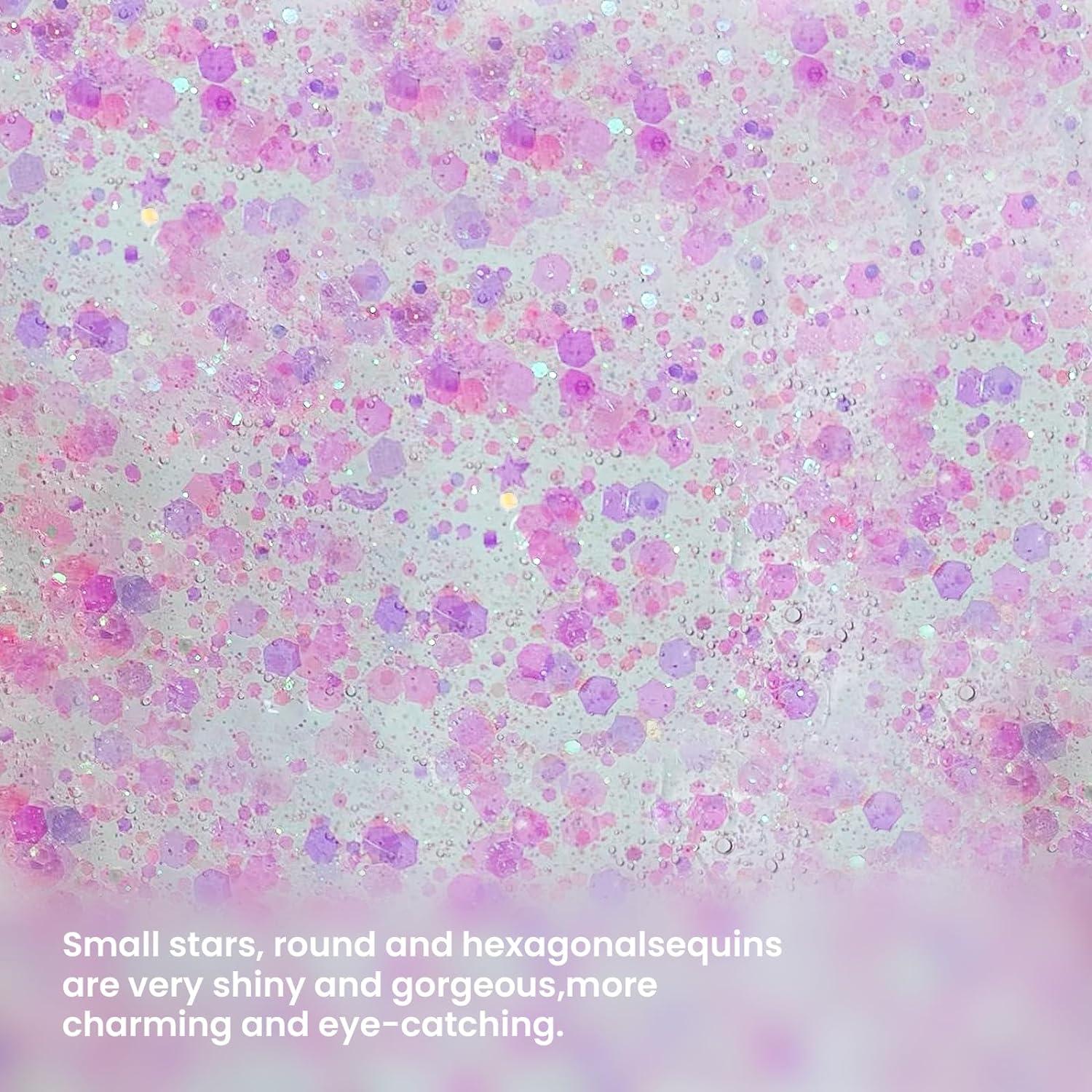 Glitter Gel Sequins Shimmer Liquid Eyeshadow Holographic Chunky