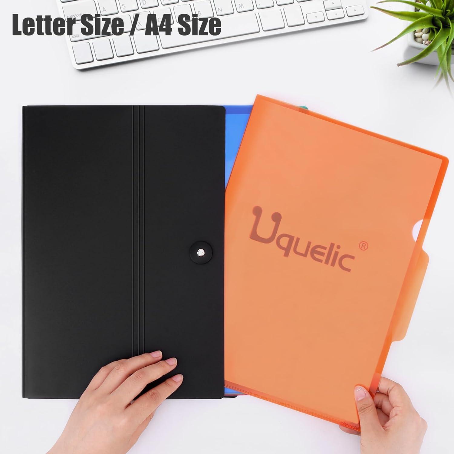 Uquelic A4 Dokumentenmappe Organizer mit 6