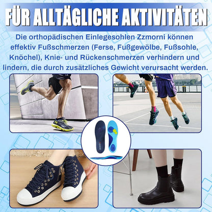 Orthopädische Einlegesohlen für Plantarfasziitis Männer Frauen Sport